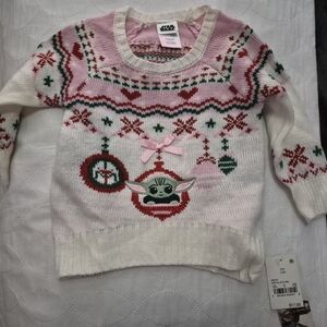 Star Wars Pink and White Holiday Sweater
